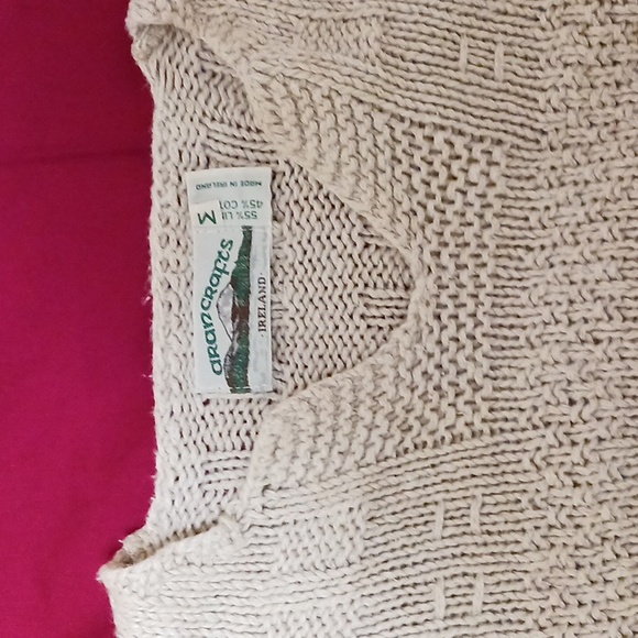 Aran Crafts of Ireland Sweaters - Cotton Linen Sweater by Aran Crafts of Ireland. M